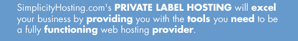Private Label Hosting for your business